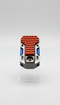 Alloy performance footpeg with anti-slip surface